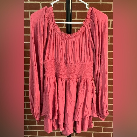 🌸 NWT Urban‎ Outfitters Pink Smocked Mini Dress | Cottagecore Boho Feminine - Picture 4 of 8